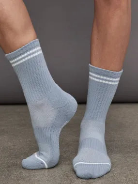 Boyfriend Socks - Blue Grey