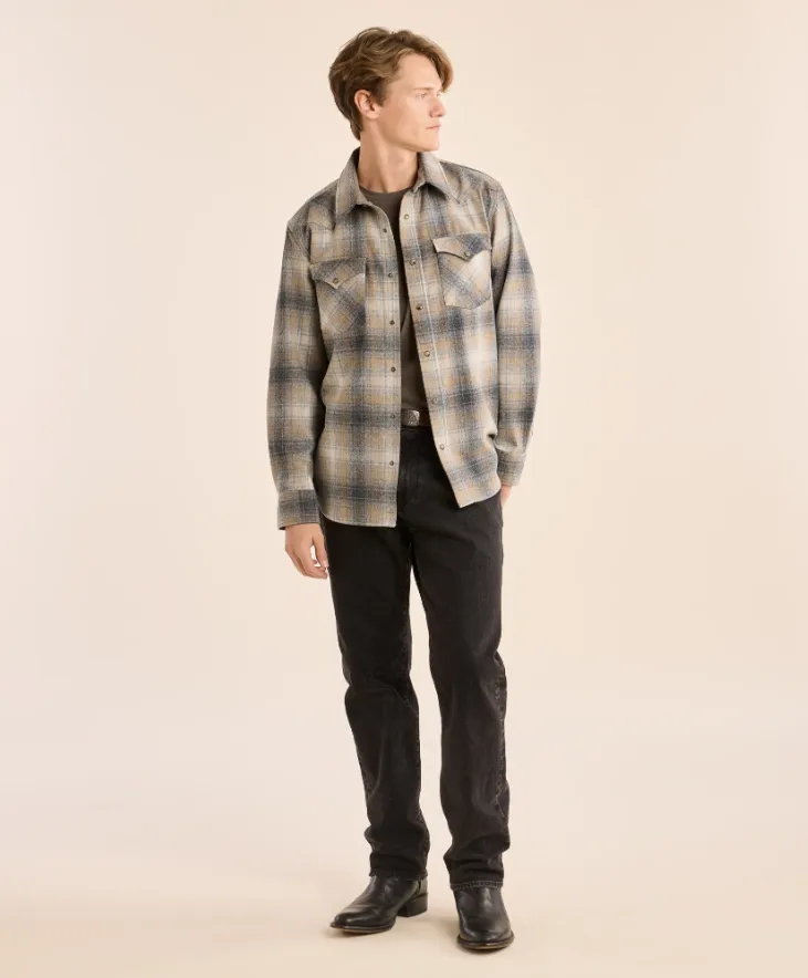 Canyon Shirt<br>Grey Mix/Tan Mix Plaid