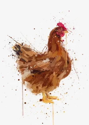 Chicken Wall Art Print