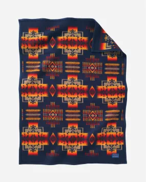 Chief Joseph Crib Blanket<br>Indigo