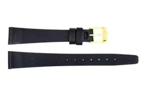 FITS Movado 14mm Black Smooth Leather Watch Strap