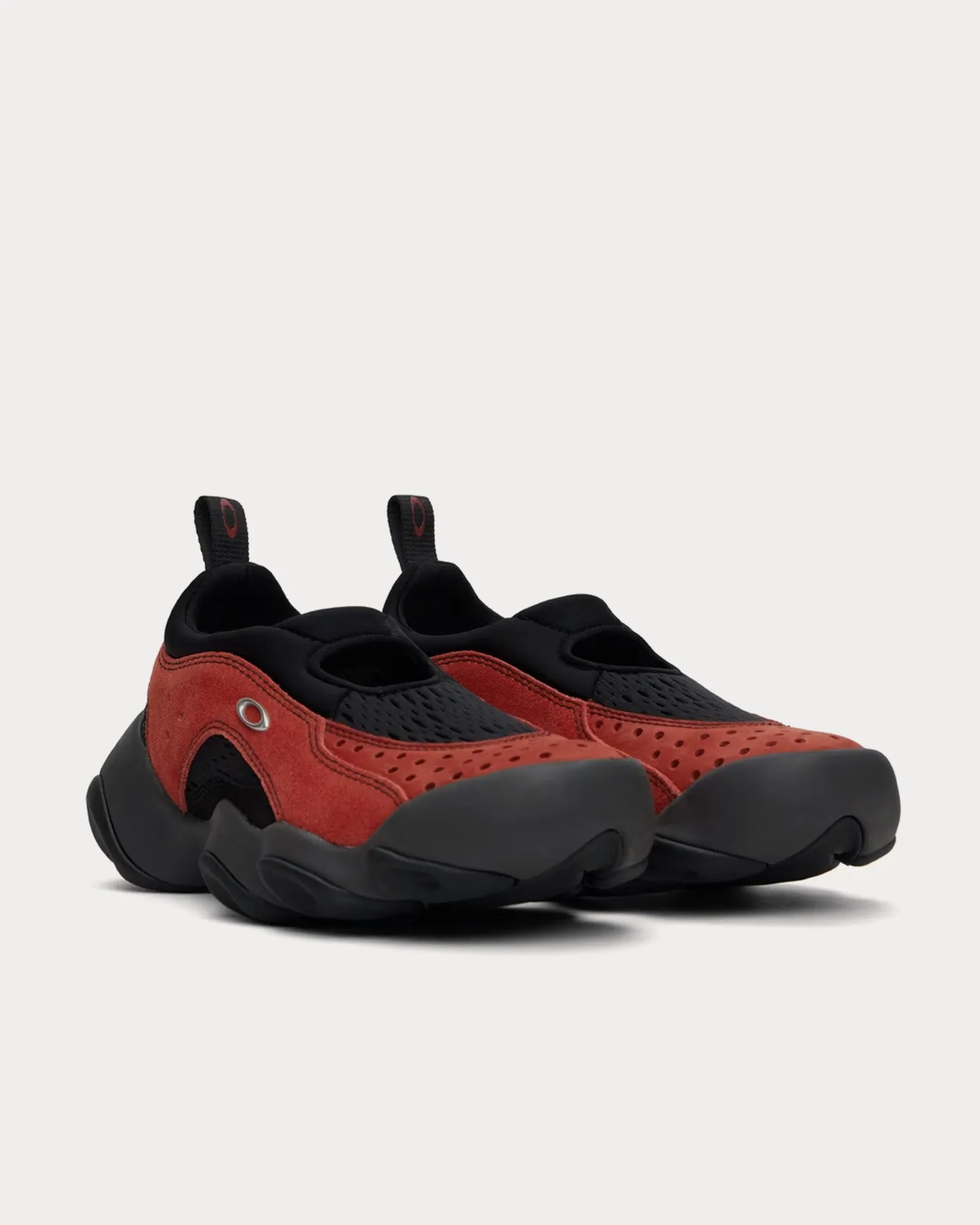 Flesh Lava / Black Slip On Sneakers