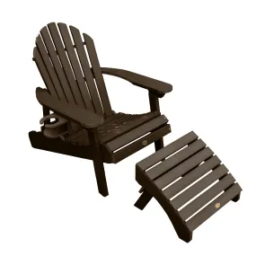 Hamilton Adirondack Chair with Ottoman & Cup Holder