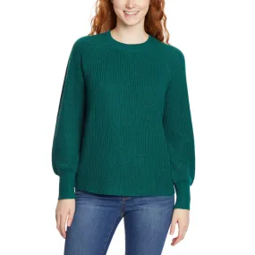 Jessica Simpson Women's Bell Sleeve Soft Rib Knit Top Relaxed Fit Sweater