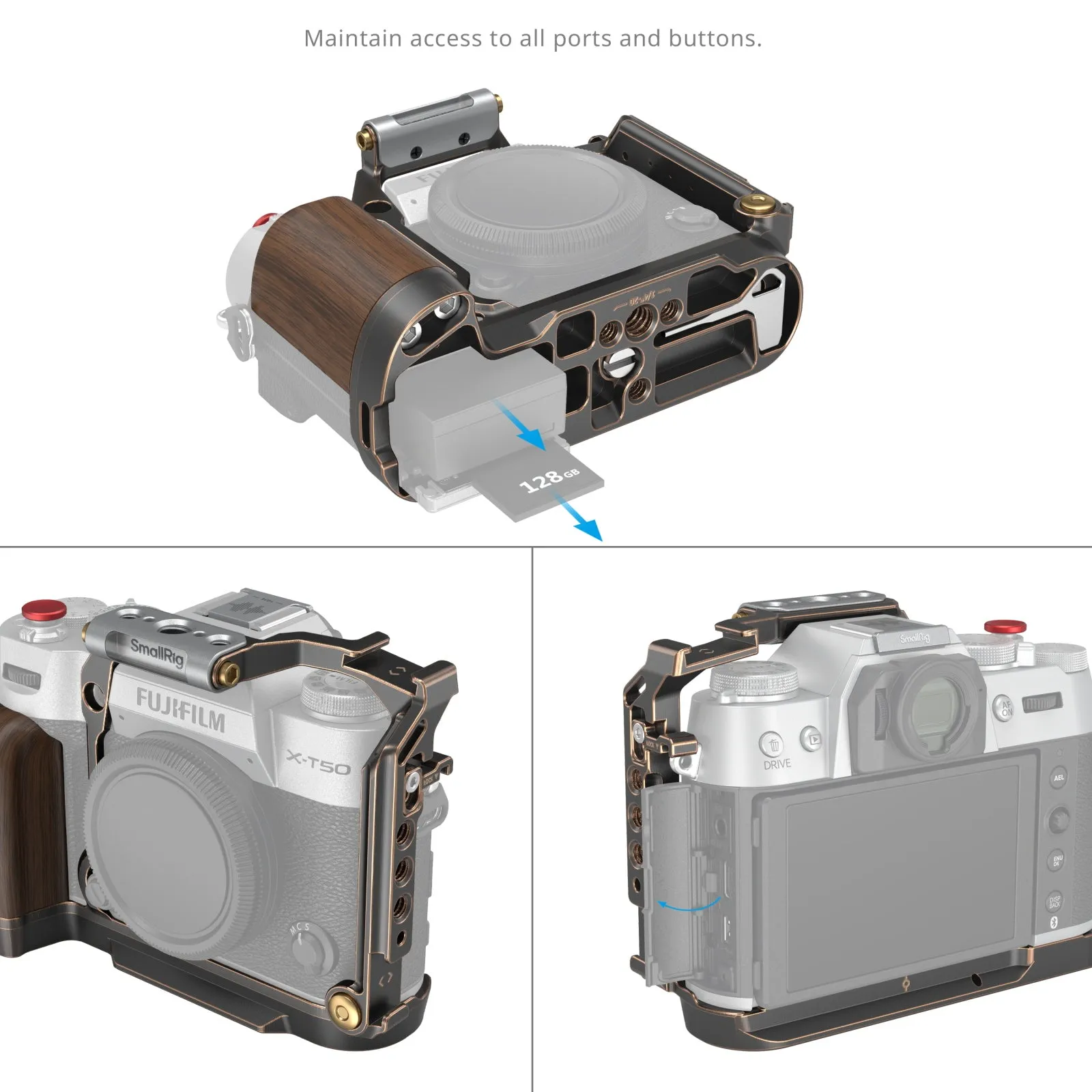 SmallRig “Retro” Cage for FUJIFILM X-T50 4714