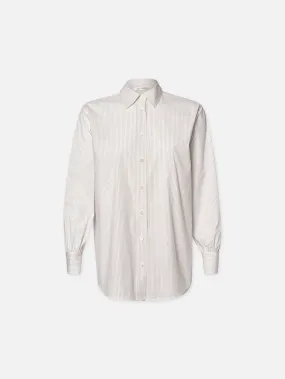 The Borrowed Shirt -- White Multi